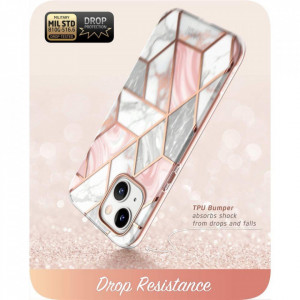 Калъф 360° SUPCASE Cosmo - iPhone 14 Plus розов мрамор - Img 4