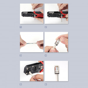Комплект от 10 бр. RJ45 накрайник UGREEN 8P8C (UTP Cat. 6 / Cat. 5 / Cat. 5e) (NW111) сребрист - Img 10