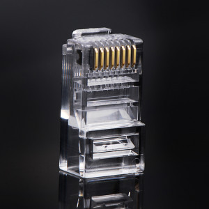 Комплект от 100 бр. RJ45 накрайник UGREEN 8P8C (UTP Cat. 5 / Cat. 5e) (NW110) прозрачен - Img 8