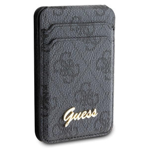 Магнитен джоб за карти със стойка GUESS 4G Classic Logo GUWMSHG4SHK MagSafe черен - Img 3