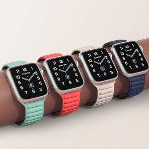 Магнитна каишка Magnetic - Apple Watch 44mm SE / 44mm Series 6 / 44mm Series 5 / 44mm Series 4 / 42mm Series 3 / 42mm Series 2 червен - Img 2
