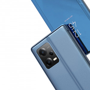 Огледален калъф тип книга Clear View - Xiaomi Poco X5 / Redmi Note 12 черен - Img 6