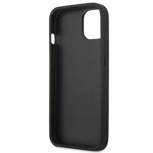 Оригинален гръб от естествена кожа BMW Leather Stamp BMHCP14MSLLBK - iPhone 14 Plus черен - Img 7