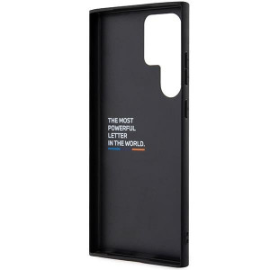 Оригинален гръб от естествена кожа BMW Leather Stamp Tricolor BMHCS23L22PTDK - Samsung Galaxy S23 Ultra черен - Img 7