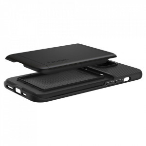 Оригинален гръб със слот за карта SPIGEN Slim Armor CS - iPhone 14 Plus черен - Img 9