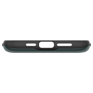 Оригинален гръб със слот за карта SPIGEN Slim Armor CS - iPhone 15 Pro Abyss Green - Img 7