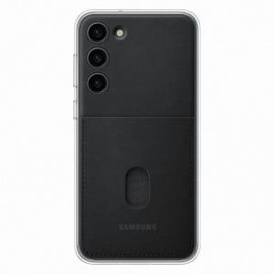 Оригинален гръб със сменяема пластина с джоб за карта SAMSUNG Frame (EF-MS916CBEGWW) - Samsung Galaxy S23+ черен - Img 1