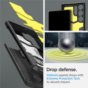 Оригинален гръб със стойка SPIGEN Tough Armor - Samsung Galaxy S23 Ultra черен - Img 20