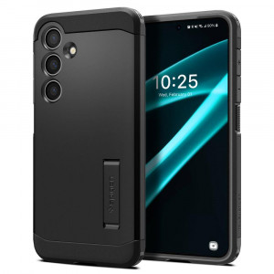 Оригинален гръб със стойка SPIGEN Tough Armor - Samsung Galaxy S24+ черен - Img 1