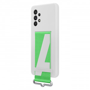 Оригинален гръб с каишка SAMSUNG Strap Silicone (EF-GA536TWEGWW) - Samsung Galaxy A53 5G бял - Img 4