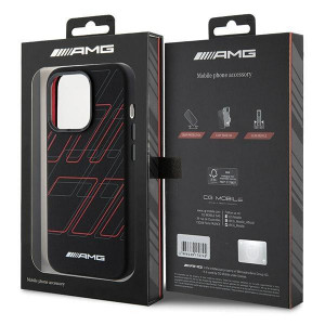 Оригинален гръб AMG Silicone Large Rhombuses MagSafe - iPhone 15 Pro черен - Img 8