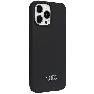 Оригинален гръб AUDI Silicone AU-LSRIP13PM-Q3 / D1-BK - iPhone 13 Pro Max черен - Img 2