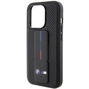 Оригинален гръб BMW Grip Stand Smooth & Perforated - iPhone 15 Pro черен - Img 7