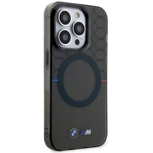 Оригинален гръб BMW Pattern MagSafe BMHMP14XHGPK - iPhone 14 Pro Max сив - Img 4
