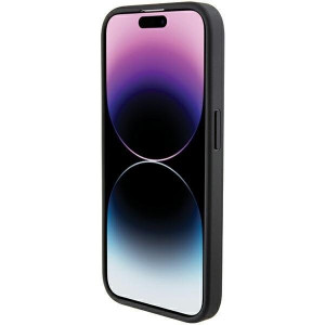 Оригинален гръб FERRARI Grip Stand Metal Logo - iPhone 15 Pro черен - Img 6