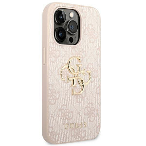 Оригинален гръб GUESS 4G Big Metal Logo GUHCP14X4GMGPI - iPhone 14 Pro Max розов - Img 4
