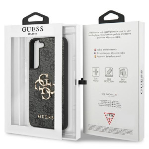 Оригинален гръб GUESS 4G Big Metal Logo GUHCS23S4GMGGR - Samsung Galaxy S23 сив - Img 8
