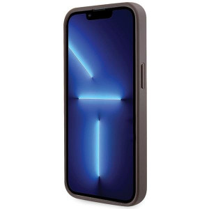 Оригинален гръб GUESS 4G Metal Logo с презрамка GUHCP13XP4TDSCPW - iPhone 13 Pro Max кафяв - Img 5