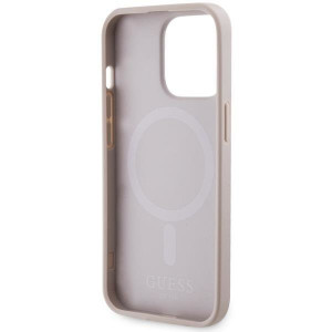 Оригинален гръб GUESS 4G Printed Stripe MagSafe GUHMP13LP4RPSP - iPhone 13 Pro розов - Img 7