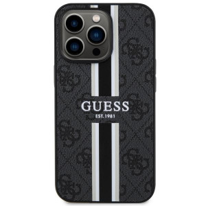 Оригинален гръб GUESS 4G Printed Stripe MagSafe GUHMP13XP4RPSK - iPhone 13 Pro Max черен - Img 3