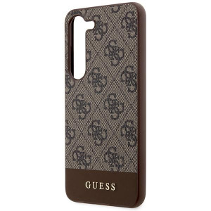 Оригинален гръб GUESS 4G Stripe GUHCS23MG4GLBR - Samsung Galaxy S23+ кафяв - Img 6