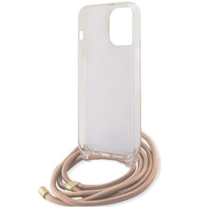 Оригинален гръб GUESS Crossbody Cord 4G Print - iPhone 15 Pro Max розов - Img 6