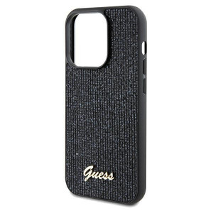 Оригинален гръб GUESS Disco Metal Script - iPhone 13 Pro черен - Img 6