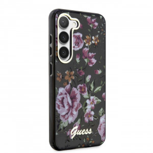 Оригинален гръб GUESS Flower GUHCS23MHCFWSK - Samsung Galaxy S23+ черен - Img 4