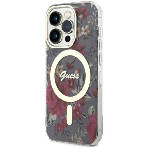 Оригинален гръб GUESS Flower MagSafe GUHMP14LHCFWSA - iPhone 14 Pro зелен - Img 2