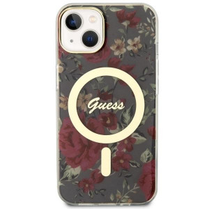 Оригинален гръб GUESS Flower MagSafe GUHMP14MHCFWSA - iPhone 14 Plus зелен - Img 3