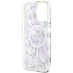 Оригинален гръб GUESS Flower MagSafe GUHMP14XHCFWST - iPhone 14 Pro Max прозрачен - Img 7