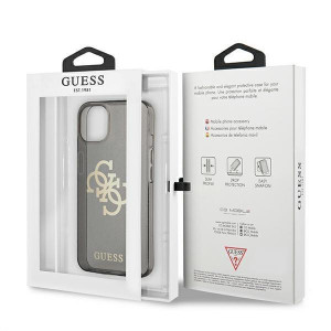 Оригинален гръб GUESS Glitter 4G Big Logo GUHCP13SPCUGL4GBK - iPhone 13 mini черен - Img 8