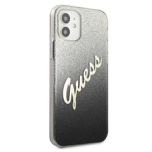 Оригинален гръб GUESS Glitter Gradient GUHCP12SPCUGLSBK - iPhone 12 mini черен - Img 4