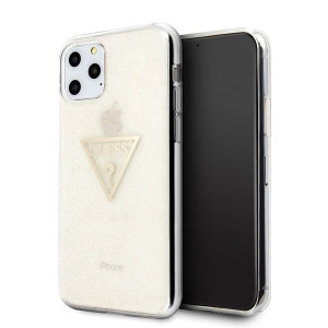 Оригинален гръб GUESS Glitter Triangle GUHCN58SGTLGO - iPhone 11 Pro златист - Img 1