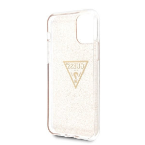 Оригинален гръб GUESS Glitter Triangle GUHCN58SGTLGO - iPhone 11 Pro златист - Img 4