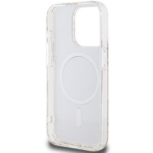 Оригинален гръб GUESS IML GCube MagSafe - iPhone 15 Pro кафяв - Img 7