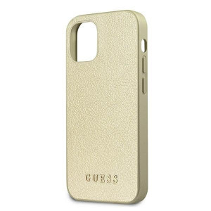 Оригинален гръб GUESS Iridescent GUHCP12SIGLGO - iPhone 12 mini златист - Img 7