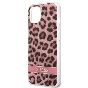 Оригинален гръб GUESS Leopard GUHCP13SHSLEOP - iPhone 13 mini розов - Img 6