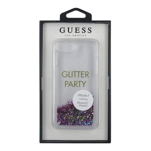 Оригинален гръб GUESS Liquid Glitter Party GUHCP7GLUQPU - iPhone 6 / 7 / 8 / SE (2nd gen) / SE (3rd gen) лилав - Img 5