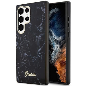 Оригинален гръб GUESS Marble GUHCS23LPCUMAK - Samsung Galaxy S23 Ultra черен - Img 8
