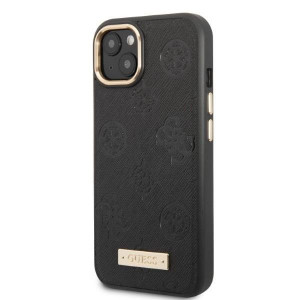 Оригинален гръб GUESS Peony Logo Plate MagSafe GUHMP13MSAPSTK - iPhone 13 черен - Img 2