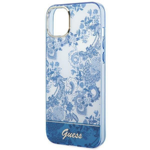 Оригинален гръб GUESS Porcelain GUHCP14MHGPLHB - iPhone 14 Plus син - Img 6