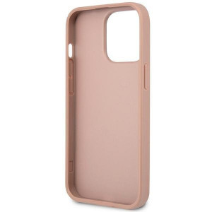 Оригинален гръб GUESS Saffiano Triangle Logo GUHCP14LPSATLP - iPhone 14 Pro розов - Img 7