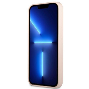 Оригинален гръб GUESS Silicone Triangle GUHCP13XSLTGP - iPhone 13 Pro Max розов - Img 5
