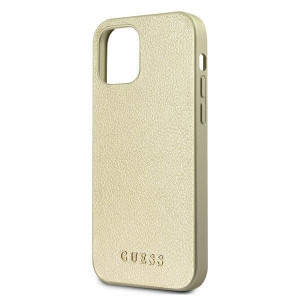 Оригинален гръб GUESS Silicone Vintage Gold Logo GUHCP12LIGLGO - iPhone 12 Pro Max златист - Img 7
