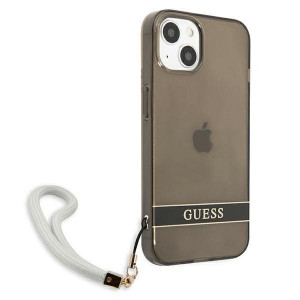 Оригинален гръб GUESS Translucent Strap GUHCP13SHTSGSK - iPhone 13 mini черен - Img 4