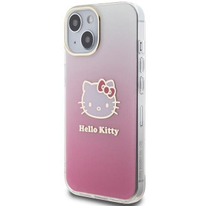 Оригинален гръб Hello Kitty IML Gradient Electrop Kitty Head - iPhone 15 розов - Img 2