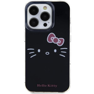 Оригинален гръб Hello Kitty IML Kitty Face - iPhone 15 Pro черен - Img 3