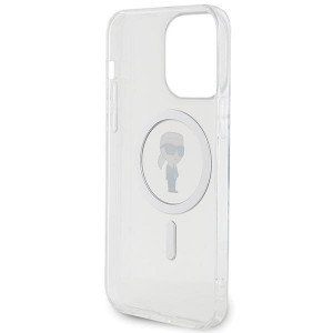 Оригинален гръб KARL LAGERFELD IML Ikonik MagSafe - iPhone 15 Pro Max прозрачен - Img 7