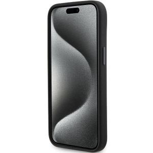 Оригинален гръб KARL LAGERFELD Silicone Ikonik Metal Pin - iPhone 15 черен - Img 5